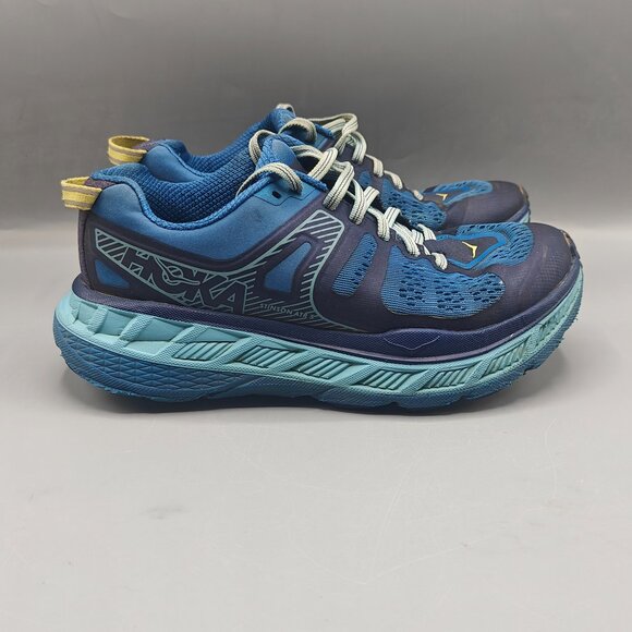 Hoka One One Stinson ATR 5 Shoes Women's Sz 6 Blue Trail Running Hiking Sneaker - Picture 1 of 11